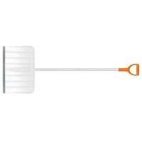 Impingator zapada Fiskars SnowXpert Pusher alb