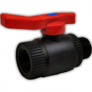 Robinet plastic cu bila metalica, filet interior-exterior