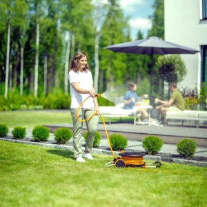 Set furtun cu tambur Fiskars Waterwheel L, 30m