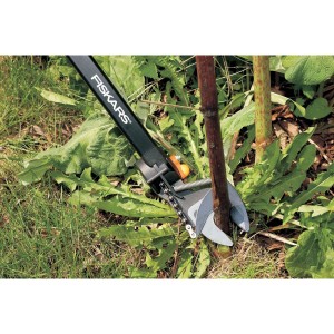 Set foarfeca lunga Fiskars UP84 + accesoriu fierastrau UP80
