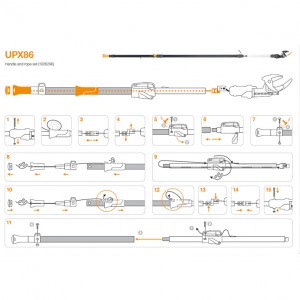 Set snur de schimb si maner pentru Fiskars UPX86