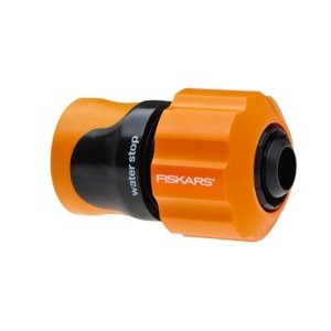Conector furtun de gradina cu STOP Fiskars, 19mm-3/4''